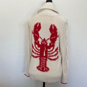 Anthropologie lobster cardigan